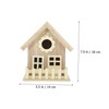 Toddmomy House Bird Nest Unfinished Wood Birdhouse Kits Unpainted Bird