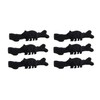 Zeckos 6 Piece Matte Black Forest Bear Cast Iron Drawer