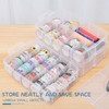 4-Tier Stackable Storage Container Box with 40 Adjustable Compartments, YOCOMEY