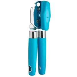 Trudeau Maison Stainless Steel Kitchen Can Opener, Large Knob and Smooth Edge for Easy Use, Teal
