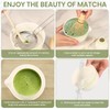 7Pcs Matcha Whisk Set Includes Ceramic Matcha Bowl with Spout