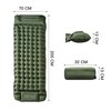 Kongeeker Inflatable camping mattress with foot pump and integrated cushion,