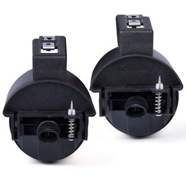 CNNELL Fog Lights Assembly Compatible with 1997-2000 Dodge Dakota Pickup Truck, 1998-2000 Dodge Durango, Clear lens Fog Lamps