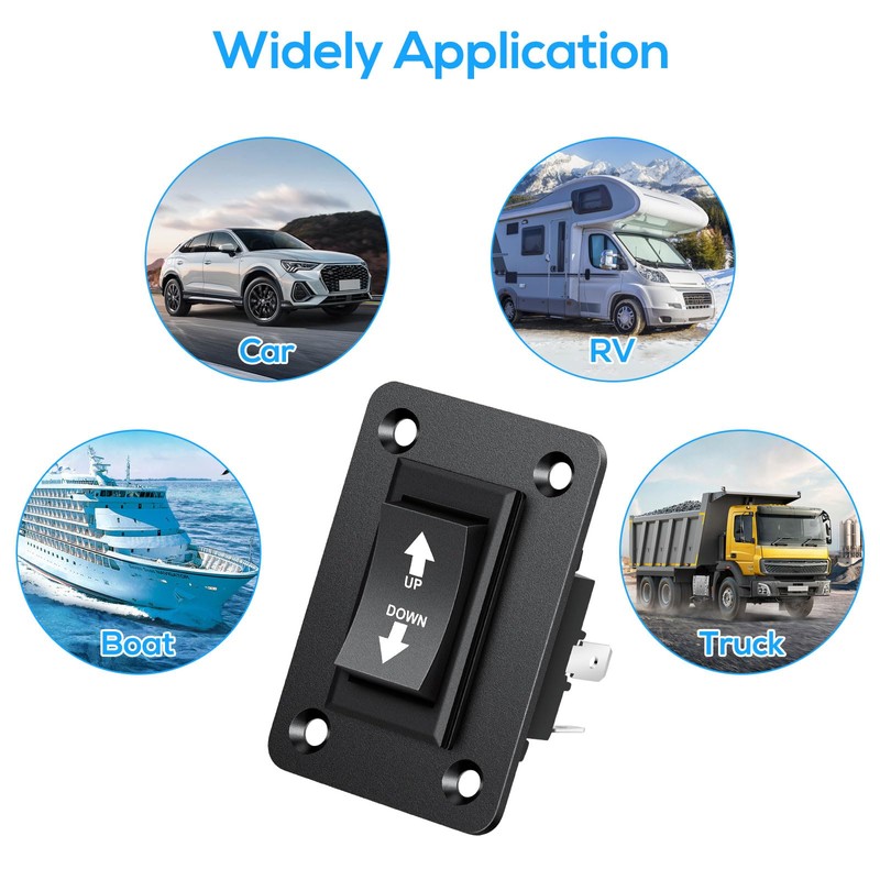 Linkstyle UP Down Momentary Reverse Switch, 2pcs 30A DPDT Polarity