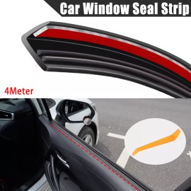 AUTOXBERT Rubber Car Door Window Edge Gap Filler Sound Insulation Seal Strip Weather strip