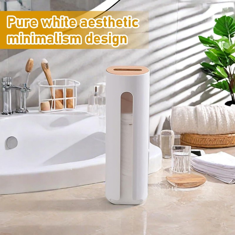 Futuhada Cotton Pads Storage, Wall Mounted Cotton Pad Dispenser with