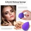 Jasinber Set de 5 Esponjas Maquillaje con Soporte de ayuda