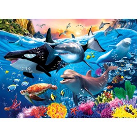 Puzzles for Kids Ages 4-8 Year Old - Underwater World,100 Piece Jigsaw Puzzle for Toddler Children Learning Educational Puzzles Toys for Boys and Girls.