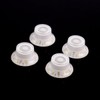 4x Universal LP top hat bell Style Guitar Speed Knobs,White/gold