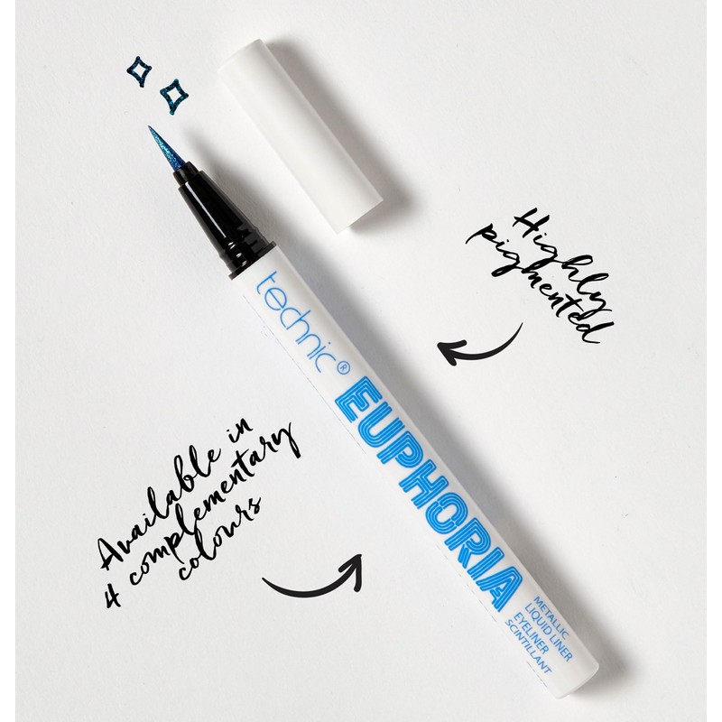 Technic Euphoria Metallic Liquid Liner - Highly Pigmented - Long