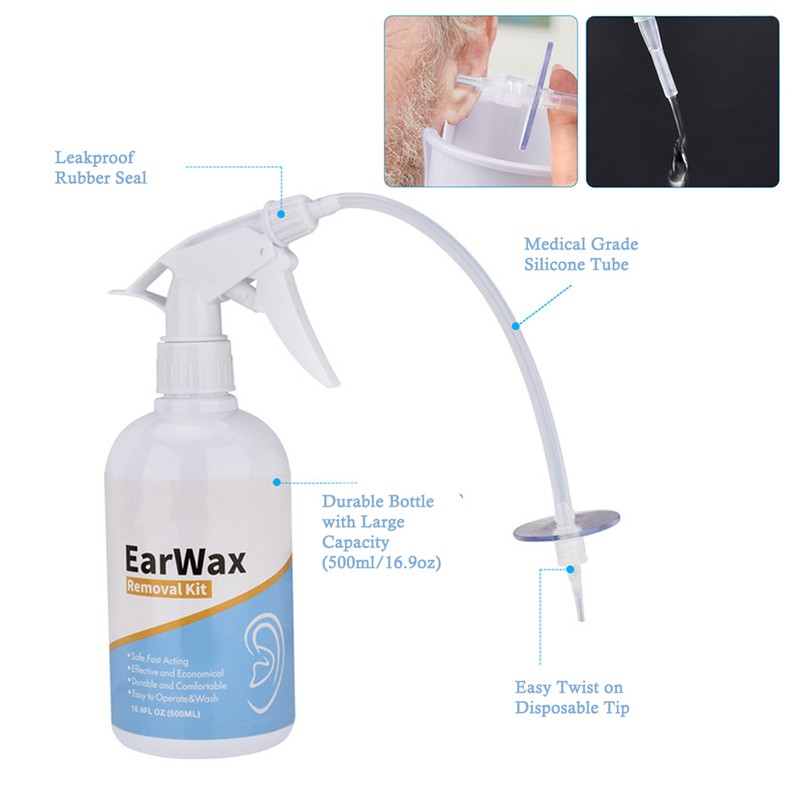 Ear Wax Removal Tool Kit Ear Wax Remover Washer Bottle