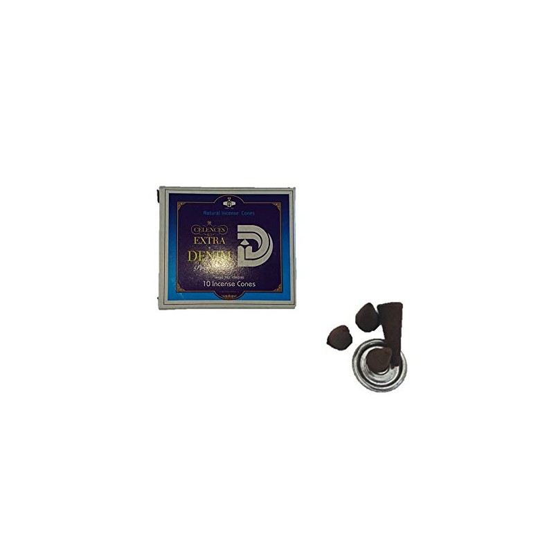 SHASHI Incense Extra Denim Cone, Set of 3