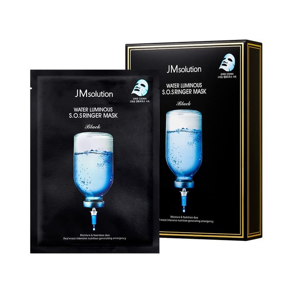 JMsolution Water Luminous S.O.S Ringer Mask 10 sheets - Korean Facial Skincare-1.24 fl oz essnece High Intensive Moisture for all skin