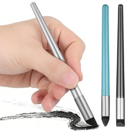 Homoyoyo 3pcs Oil Pastels Blending Tools Set with Sponge Heads Including Bevel, and Double Bevel Shapes for Smoothing and Detailed Artwork, for Sketching and Painting Artists