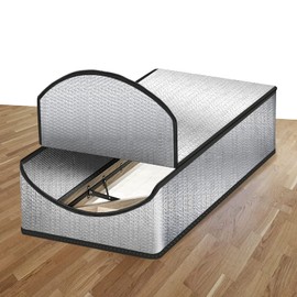 Eapele Premium Energy Saving Attic Door Insulation Cover for Pull Down Stairs, 54"x25"x11" Double Bubble Attic Stairs Insulation Cover, Attic Tent with Installation Tool