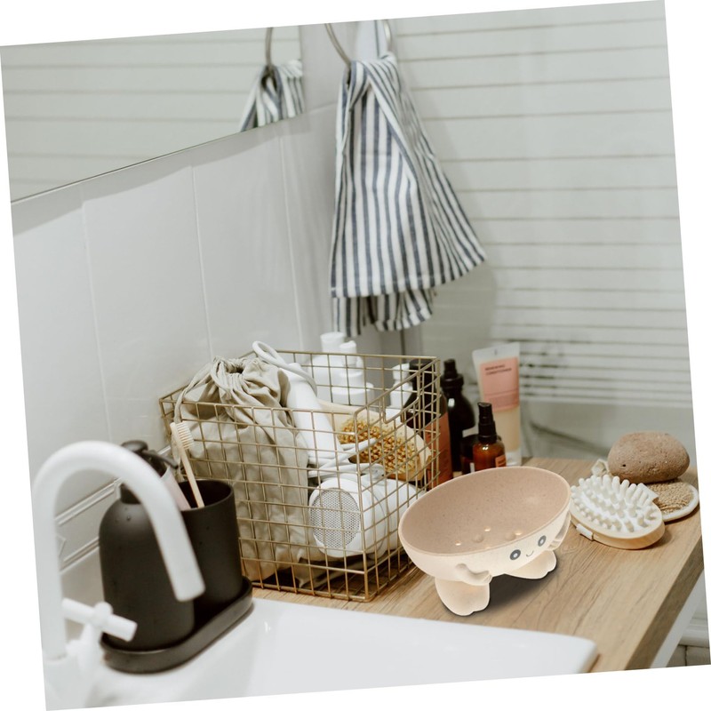 WOOVEEWIND Eco-Friendly Plant Fibres Soap Dish, Lovely Kids Soap Holder,