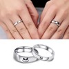 XAHH Jack and Sally Ring for Couple Sterling Silver Jack