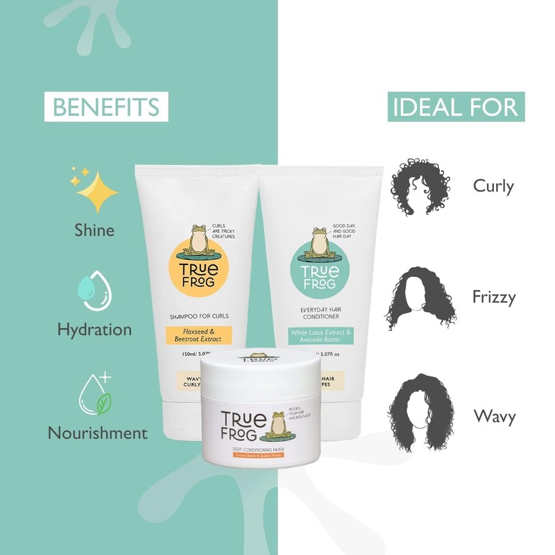 True Frog Shampoo For Curls (150 ml), Everyday Hair Conditioner