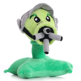 8" Plants VS Peashooter Zombies Plush Toys PVZ 1 2 Stuffed Soft Doll Gatling Pea Shooter Toy New