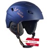 Black Crevice Children's Ski Helmet Stripe, Matt Navy/Orange, XS (51-53