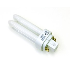2x 10 watt CFL 4 pin Energy Saving Lamp 10W Cool White 840 G24q-1 Double turn BELL