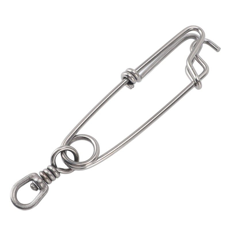 10 Set 3.8 X 150mm Fishing Snap Swivel 304 Stainless