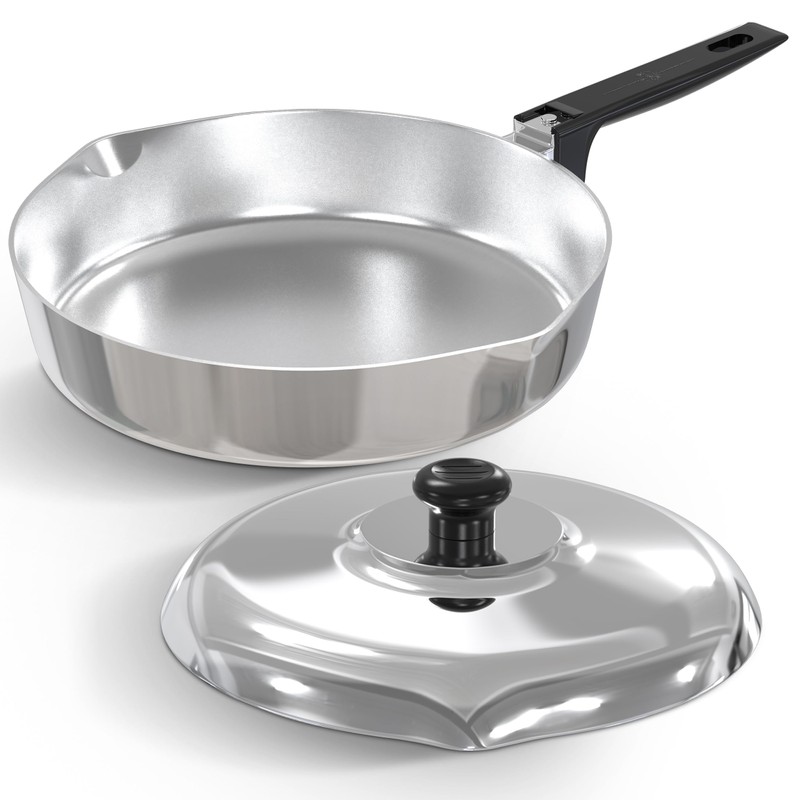 MAGNAWARE Cast Aluminum Sauté Pan with Lid 10 inch -