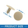 A ABSOPRO Rivets 6mm Hole 24.5mm Head Plastic Beige (Set