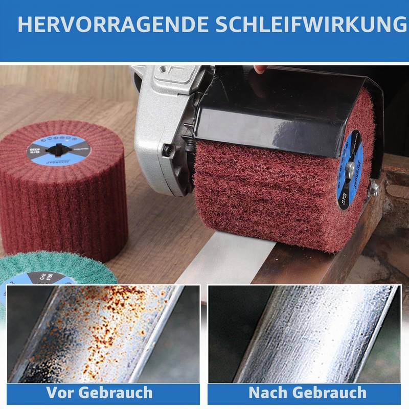 MOGRQAP Sanding Roller Brush Grit 120 Sanding Sleeves for Satin