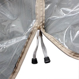 Leader Accessories Deluxe Golf Cart Enclosure,Golf Cart Rain Cover 4 Passenger Drivable Golf Cart Cover Long Roof Fit for EZGO, Club Car, Yamaha Cart (4-Person)