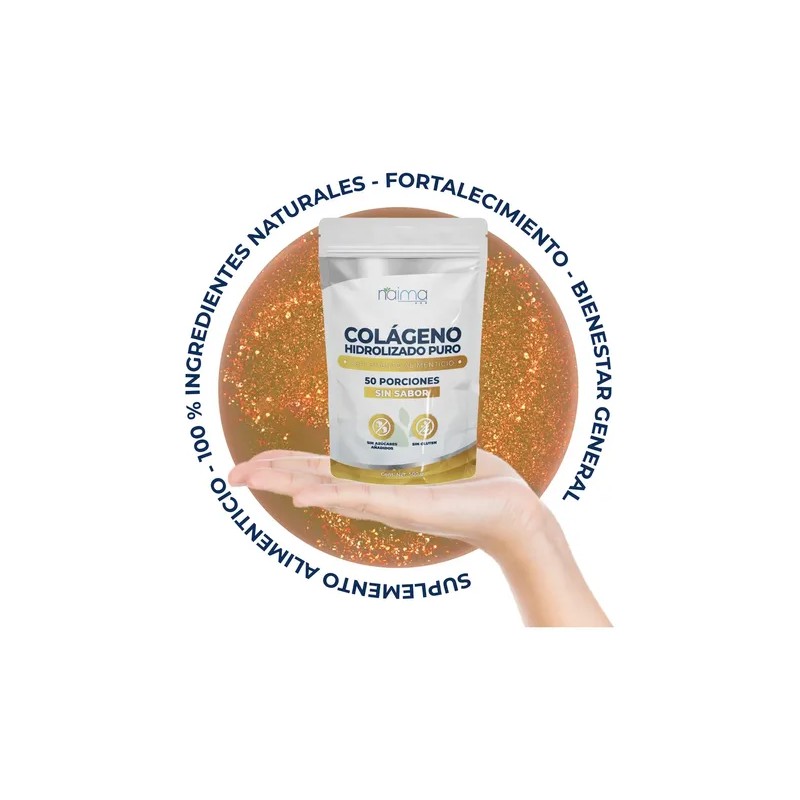 Colageno Hidrolizado Puro 500 g 100% Puro Sin Sabor