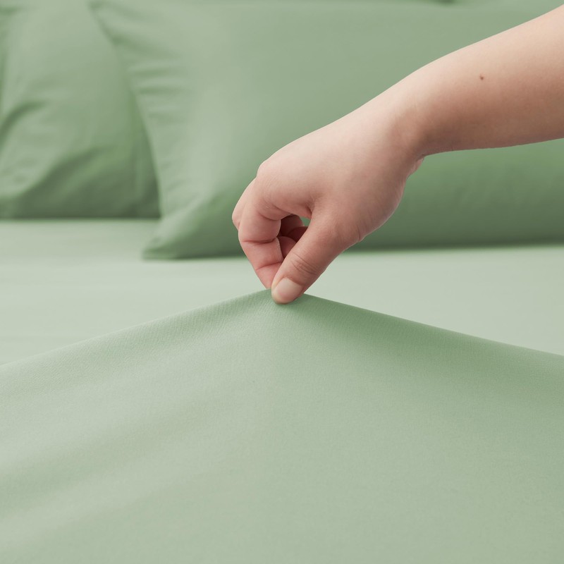 puredown® Fitted Sheet 90 x 200 cm Microfibre Bed Sheet