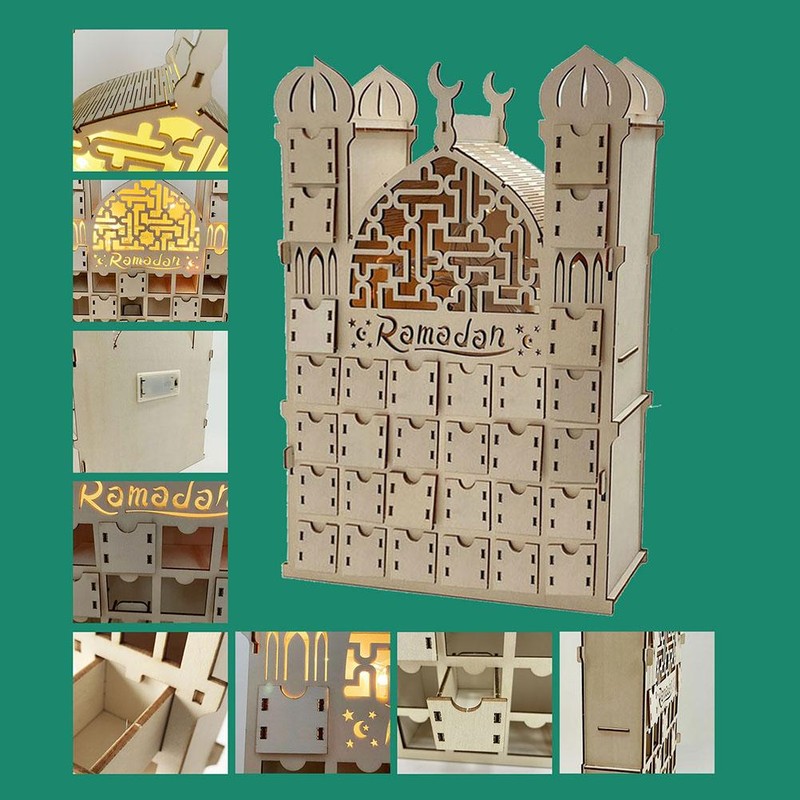 Wooden Ramadan Advent Calendar 2022 Eid Ramadan Mubarak Advent Calendar