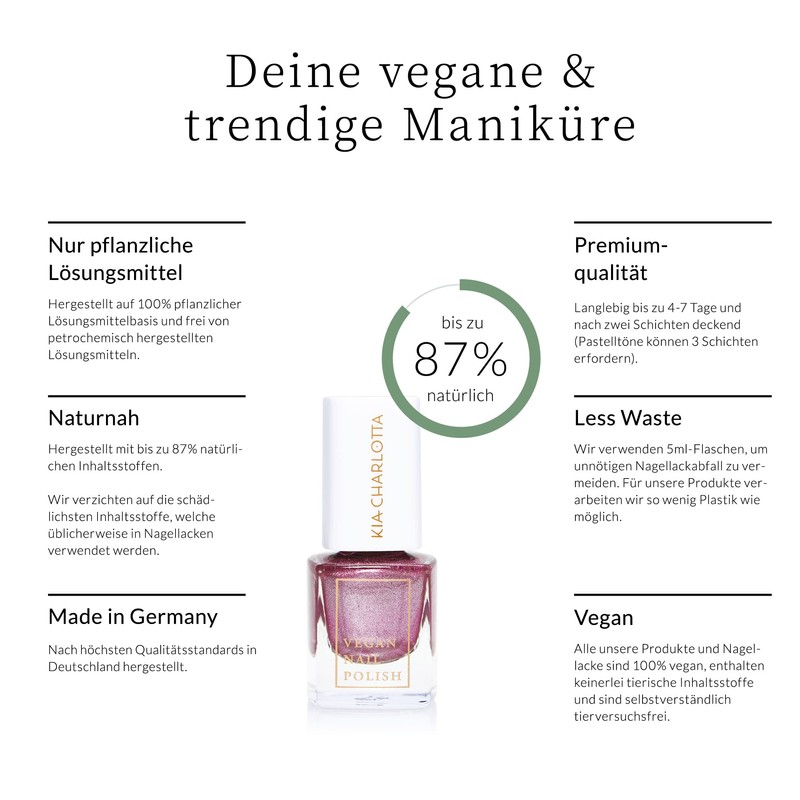 Vegan Nail Polish, 14 Free Nail Polish, 100% Vegan, Low