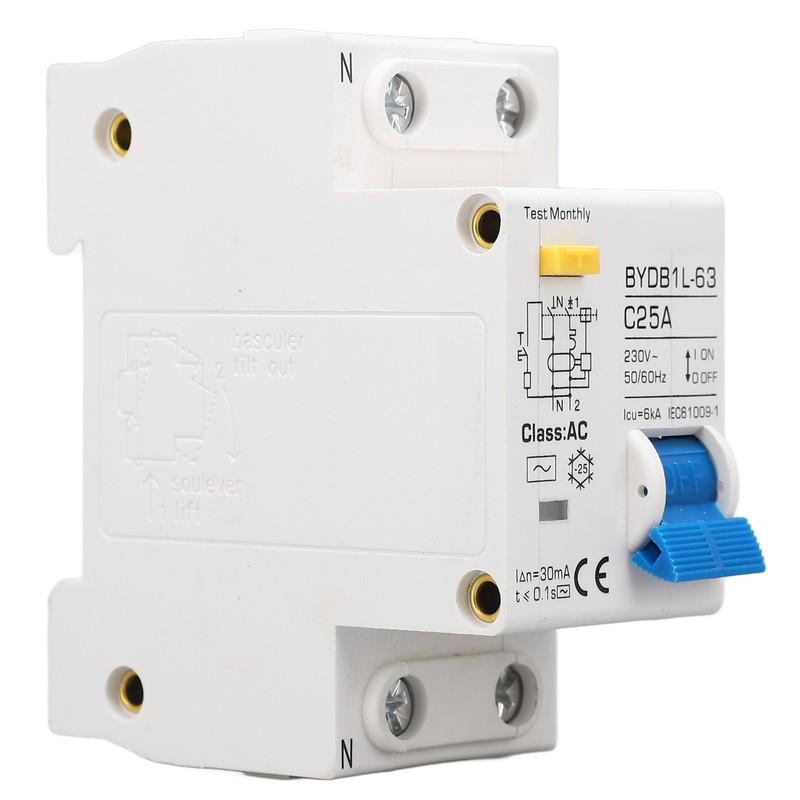 Circuit Breaker Leakage Protection Pa66 Sensitive Response 1P+N Circuit Breaker