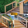 Brukid 8 Pair(16pack) 30° Stair Stainless Steels Deck Railing Bracket