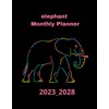 Elephant Monthly Planner monthly planner: Five Year Monthly Calendar, Schedule