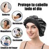 Gorro de Seda para Dormir 4 Paquetes, Gorra de Baño