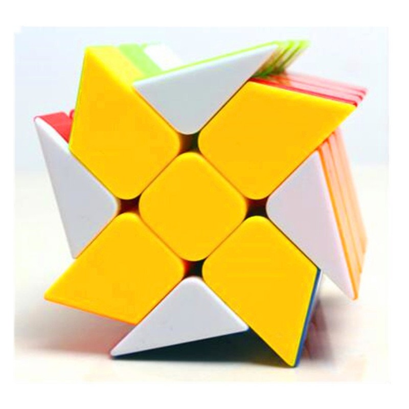 CuberSpeed Windmill 3x3 stickerless Bright Magic Cube Wheel Color Fenghuolun