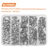 #4 x 1/2" 5/8" 3/4" 1" 1-1/4" Wood Screws Set,