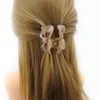 Meilliwish Flower Beautiful Hair Claw Clip for Women (D68)(Brown)