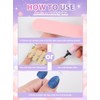 EBANKU 288 uñas postizas cortas, paquete de 12 uñas postizas