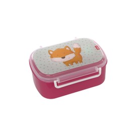SIGIKID 25169 Fox Lunchbox BPA-Free Girls Lunchbox Recommended from 2 Years, Blue/Pink