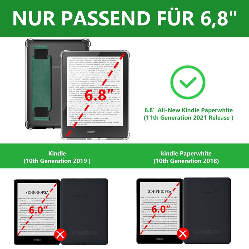 Kindle Paperwhite 6.8 inch Case (11th Generation 2021) and Kindle