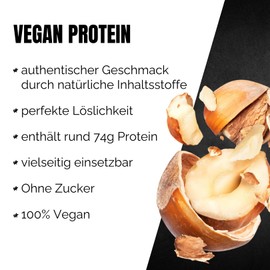 Bios Nutrition Vegan Protein HASELNUSS 900gr - 4K veganes Proteinpulver - Natürlich lecker im Geschmack - pflanzliches Protein ohne Gluten & ohne Soja - BIOS Nutrition (Made in Germany)