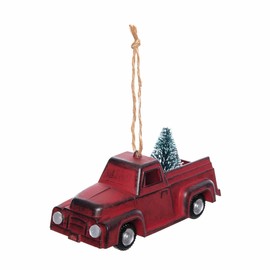 Gallerie II Red Truck Ornament Red