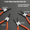 ValueMax 7-inch Circlip Pliers Set, 4-Piece Internal External Snap Ring