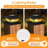 Kipeini Solar Post Cap Lights Outdoor 8Pack [LED Bulb, 2