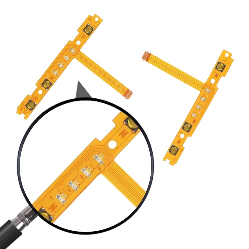 KENASTA 修理用部品 ニンテンドースイッチ Joy-Con対応 左/右 SL SR ボタンキーフレックスケーブル 交換用フレキシブル基板 2セット