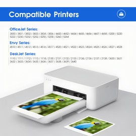 LLAOLLAO Remanufactured for HP Ink 63 Replacement for HP 63XL Ink Cartridges Black and Color for OfficeJet 3830 4650 5255 5258 5200 Envy 4520 4510 DeskJet 3637 1110 (1 Black, 1 Color)